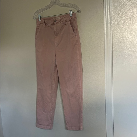 Madewell Straight-Leg Pants - Pink, Size 27 - Picture 1 of 4